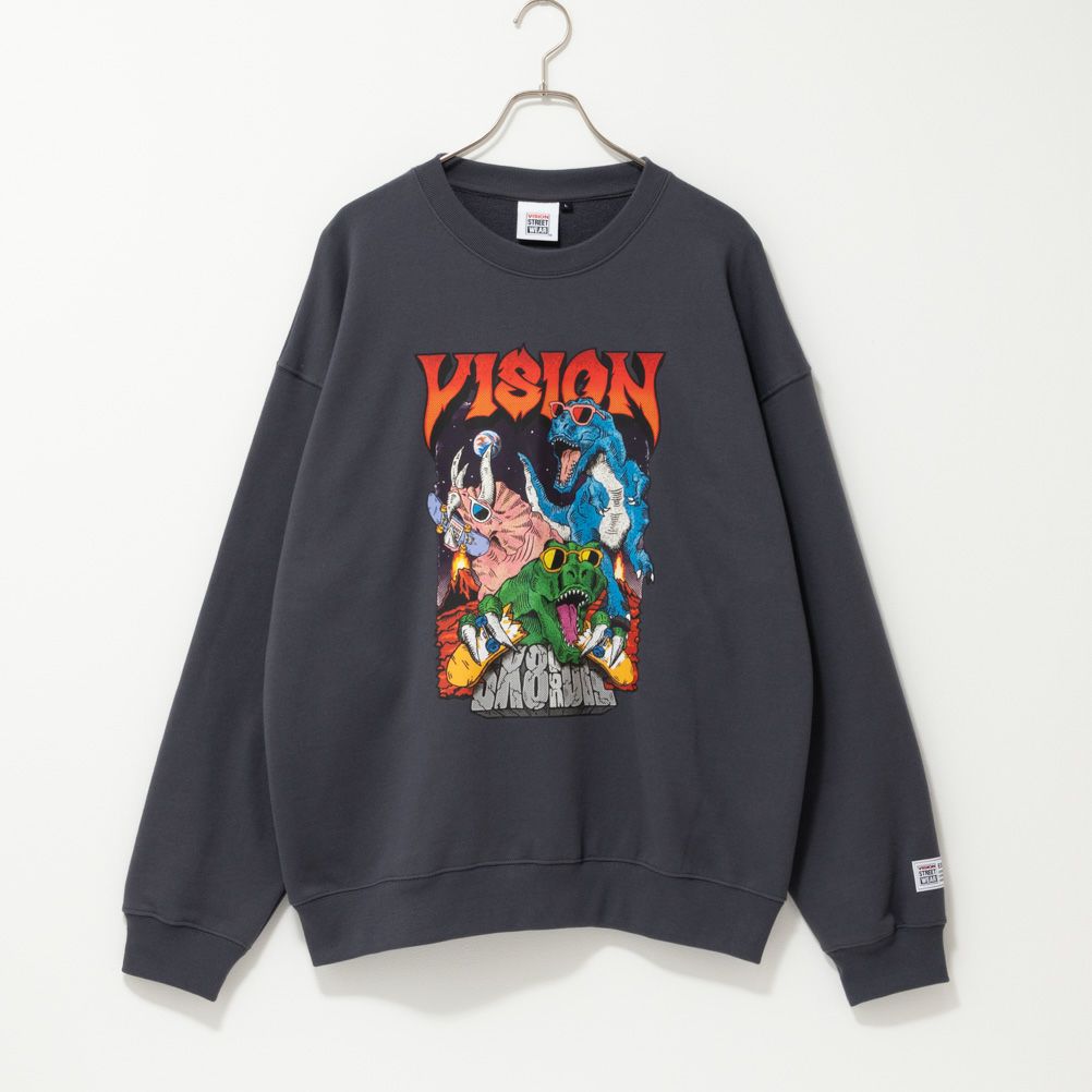 VISION STREET WEAR ロックダイナソートレーナー メンズ