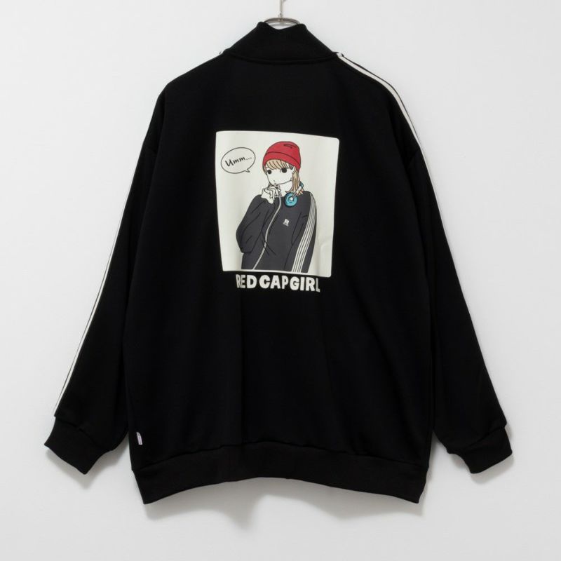 RED CAP GIRL ジャージ素材 バックプリントトラックジャケット メンズ