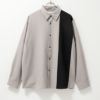 URBAN COLLECTION ポリツイル切替長袖シャツ メンズ