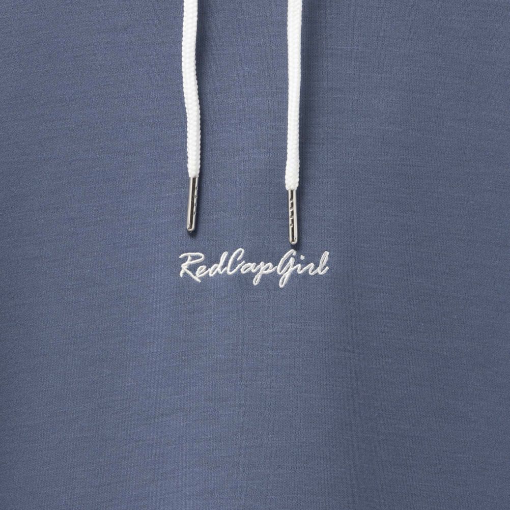 RED CAP GIRL ポンチ素材 配色切替フーディー メンズ