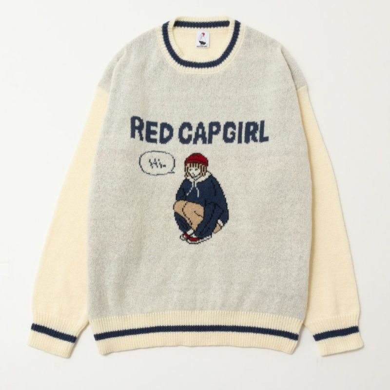 RED CAP GIRL  ダブルジャカードニット メンズ商品画像-1