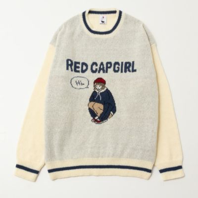 RED CAP GIRL  ダブルジャカードニット メンズ