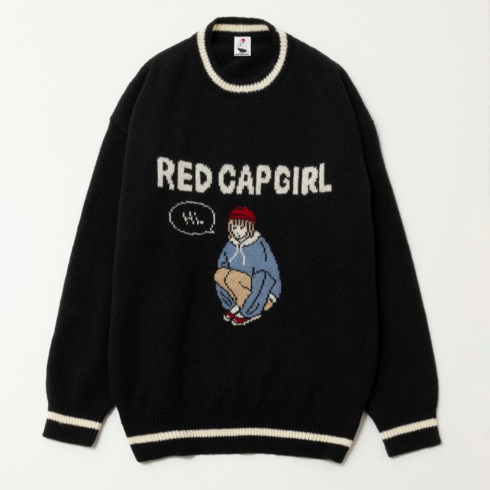 RED CAP GIRL ダブルジャカードニット メンズ
