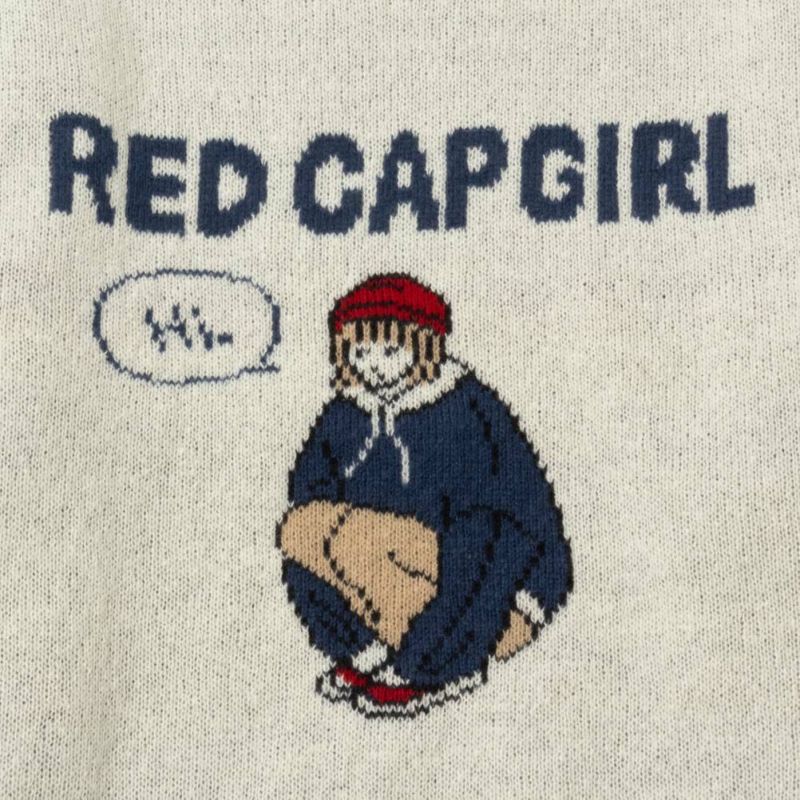 RED CAP GIRL ダブルジャカードニット メンズ