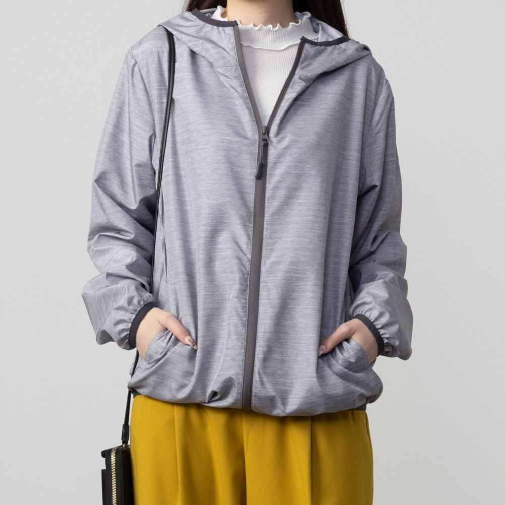 NAVY 撥水ライトフーディー レディース