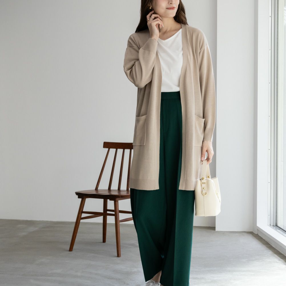 NAVY ウォッシャブルカーディガンアンサンブル レディース商品画像-1