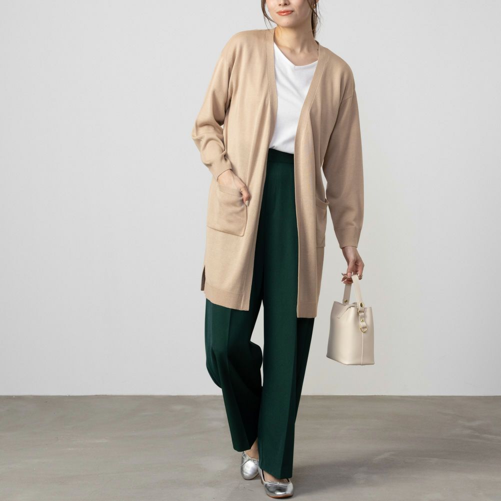 NAVY ウォッシャブルカーディガンアンサンブル レディース商品画像-5