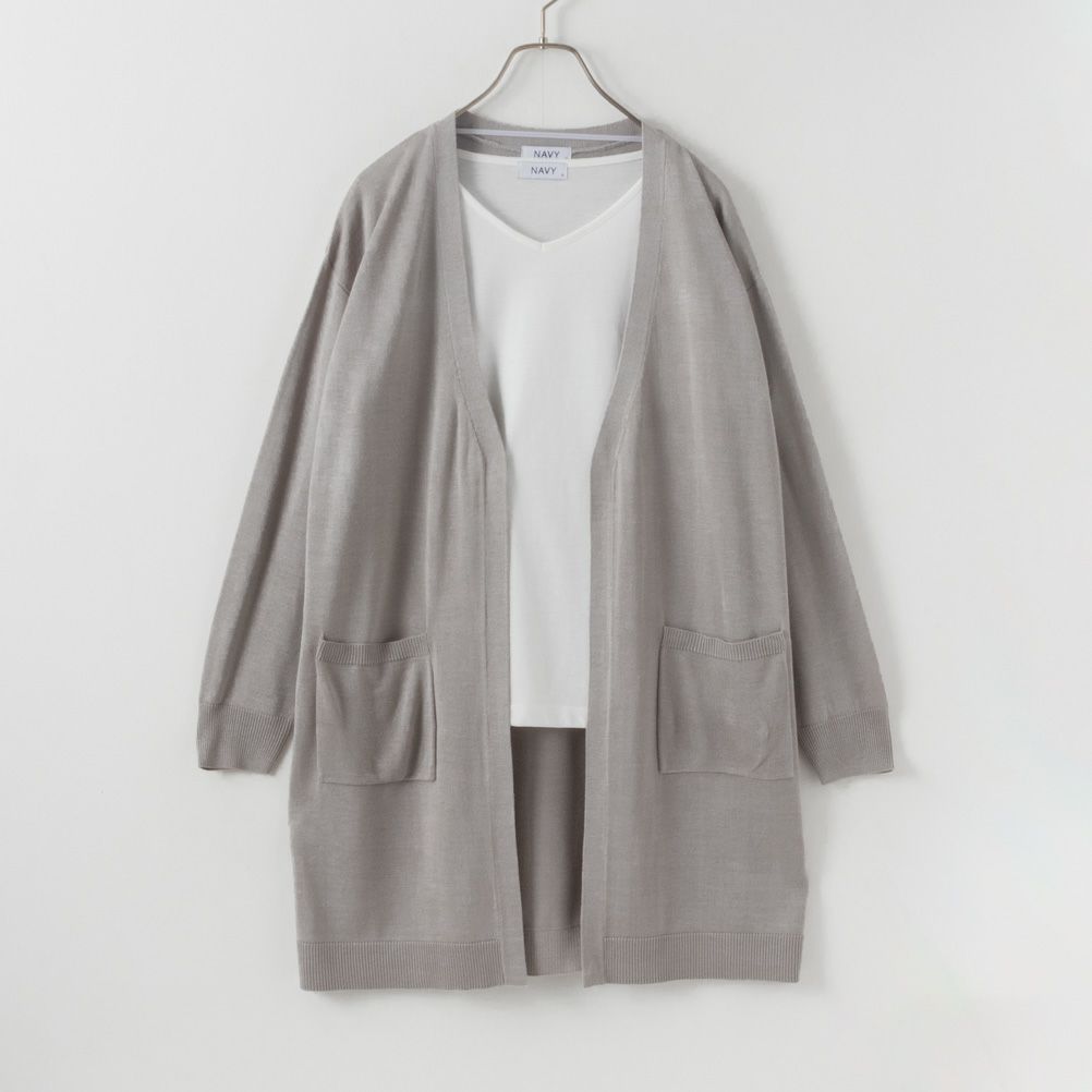 NAVY ウォッシャブルカーディガンアンサンブル レディース商品画像-14