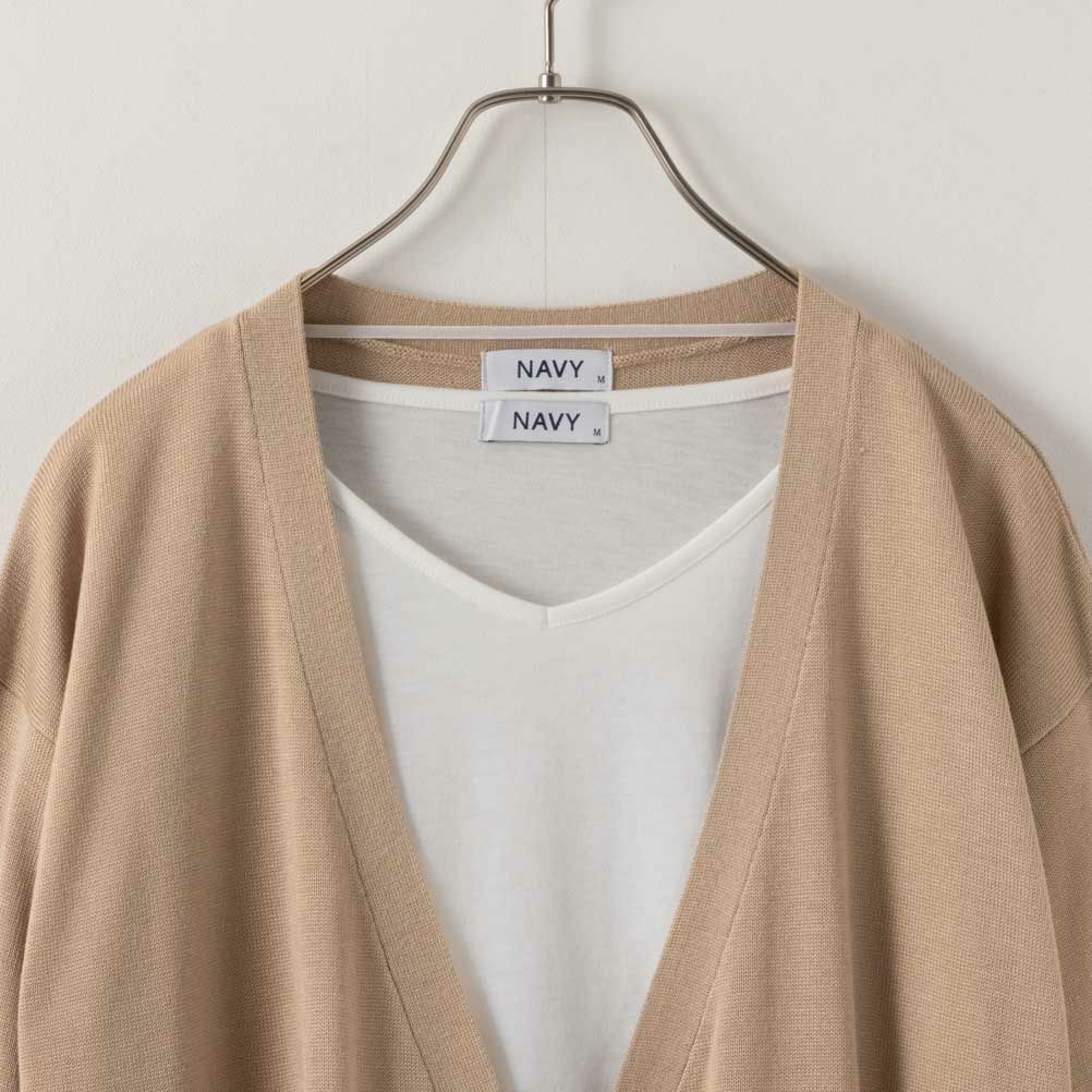 NAVY ウォッシャブルカーディガンアンサンブル レディース商品画像-17