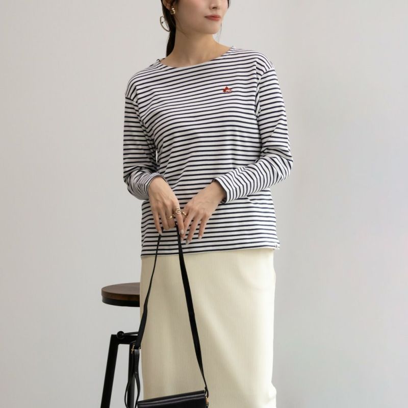 LOGOS PARK  ボーダー長袖Tシャツ レディース ネコポス 対応商品商品画像-1