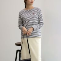 LOGOS PARK ボーダー長袖Tシャツ レディース LOGOS PARK ボーダー長袖Tシャツ レディース