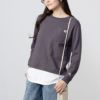 LOGOS PARK フェイクレイヤード長袖Tシャツ レディース ネコポス 対応商品