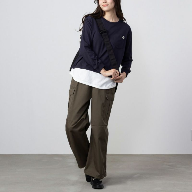 LOGOS PARK  フェイクレイヤード長袖Tシャツ レディース メール便 対応商品商品画像-9