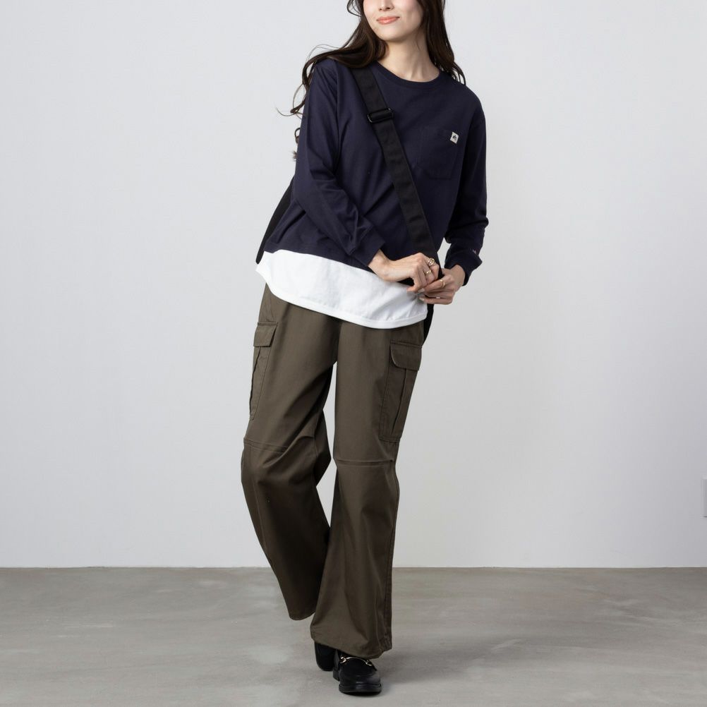 LOGOS PARK  フェイクレイヤード長袖Tシャツ レディース メール便 対応商品商品サムネイル-9