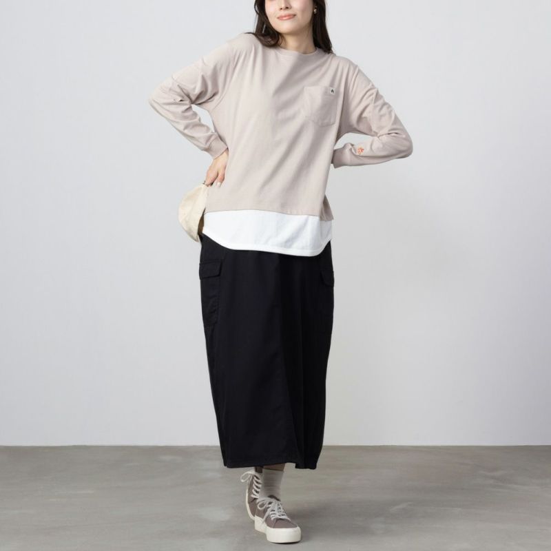 LOGOS PARK  フェイクレイヤード長袖Tシャツ レディース メール便 対応商品商品画像-10