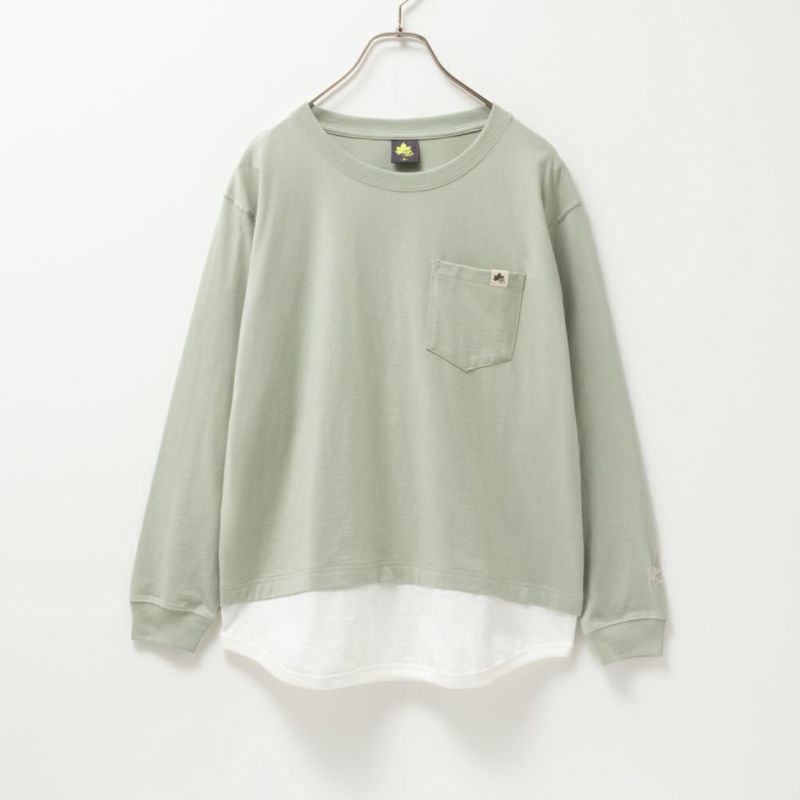 LOGOS PARK  フェイクレイヤード長袖Tシャツ レディース メール便 対応商品商品画像-11