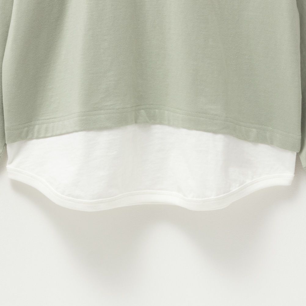 LOGOS PARK  フェイクレイヤード長袖Tシャツ レディース メール便 対応商品商品画像-18