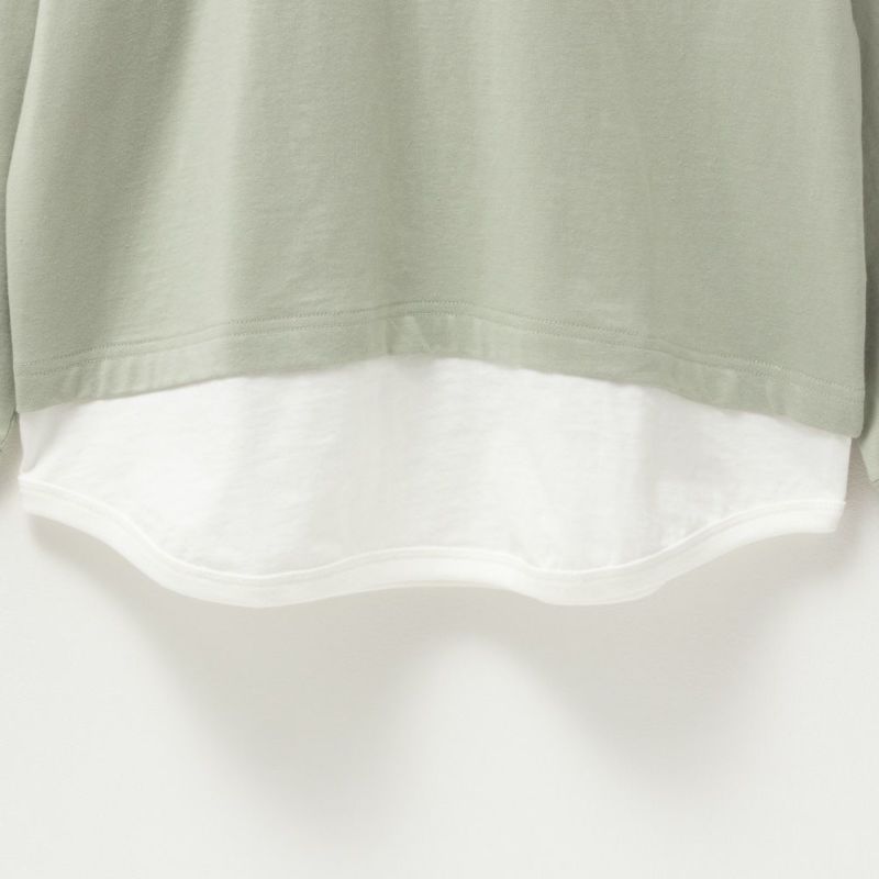 LOGOS PARK  フェイクレイヤード長袖Tシャツ レディース メール便 対応商品商品画像-18