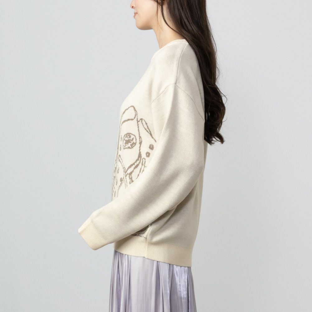 [さらに50%OFF]CONVERSE  ビッグシューズジャガードニット レディース商品画像-6