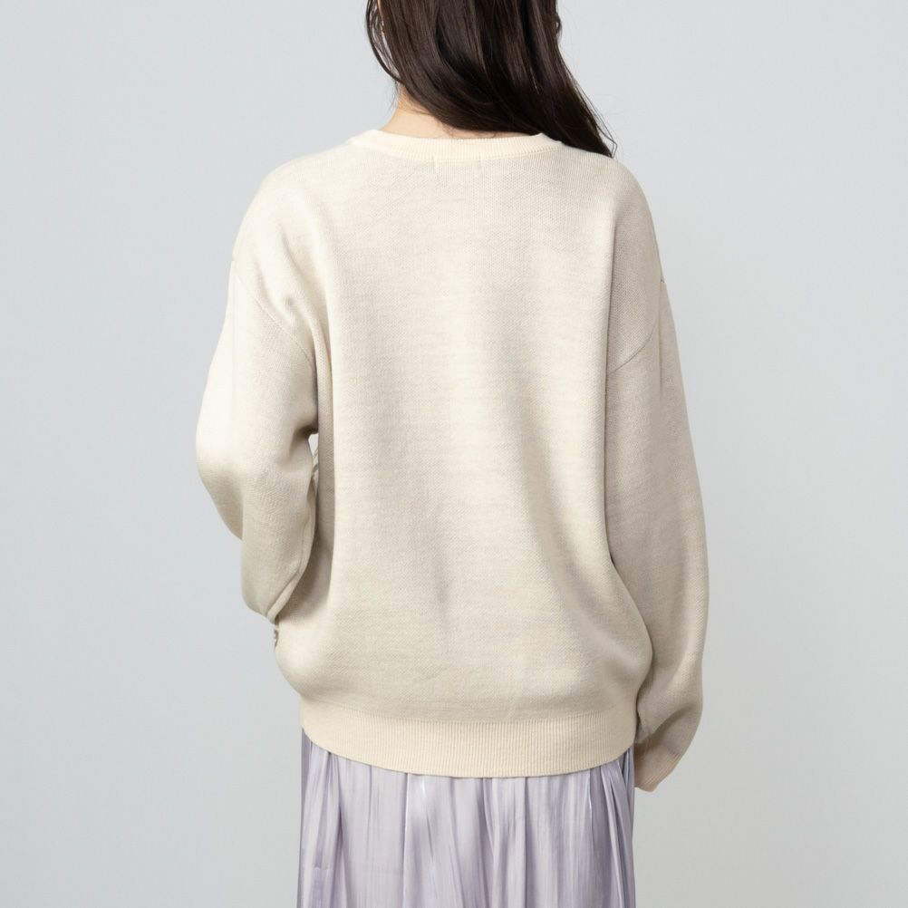 [さらに50%OFF]CONVERSE  ビッグシューズジャガードニット レディース商品画像-7