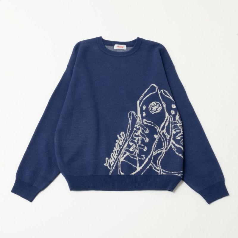 CONVERSE ビッグシューズジャガードニット レディース商品画像-15