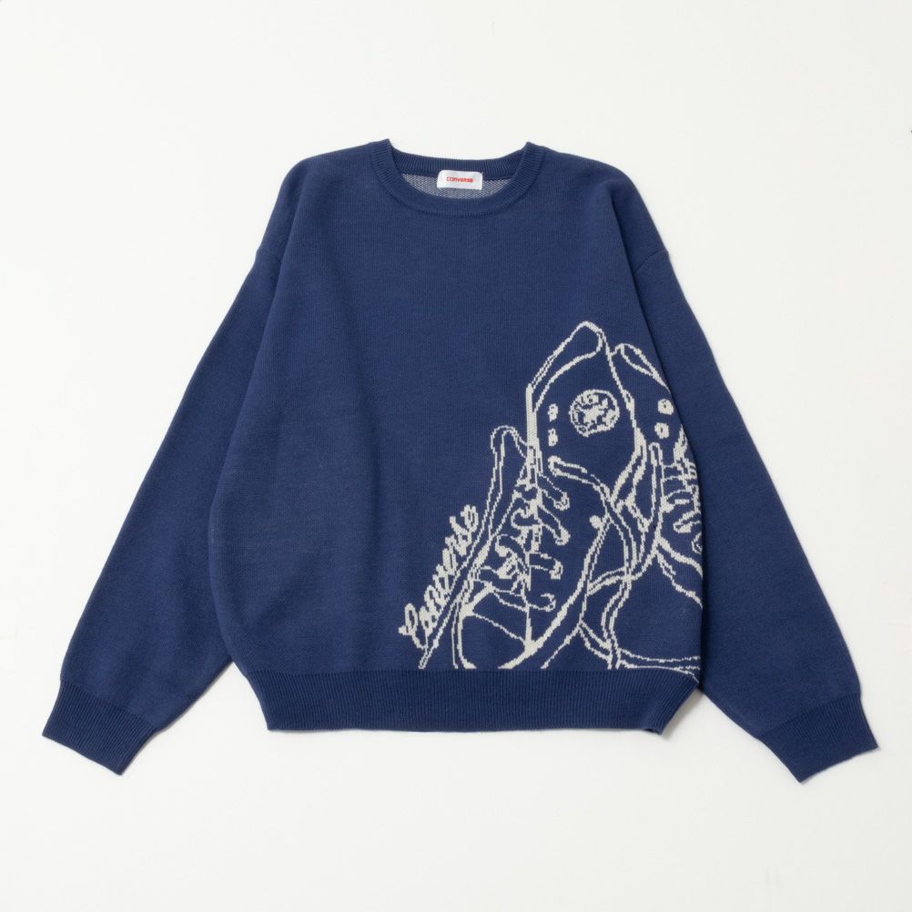 [さらに50%OFF]CONVERSE  ビッグシューズジャガードニット レディース商品画像-15