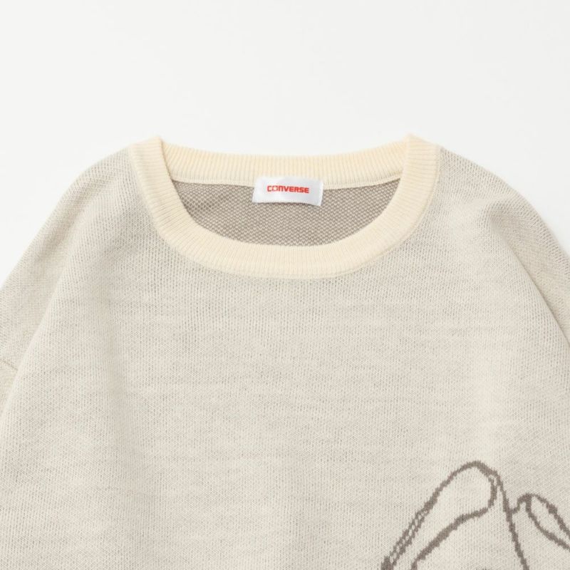 CONVERSE ビッグシューズジャガードニット レディース商品画像-16