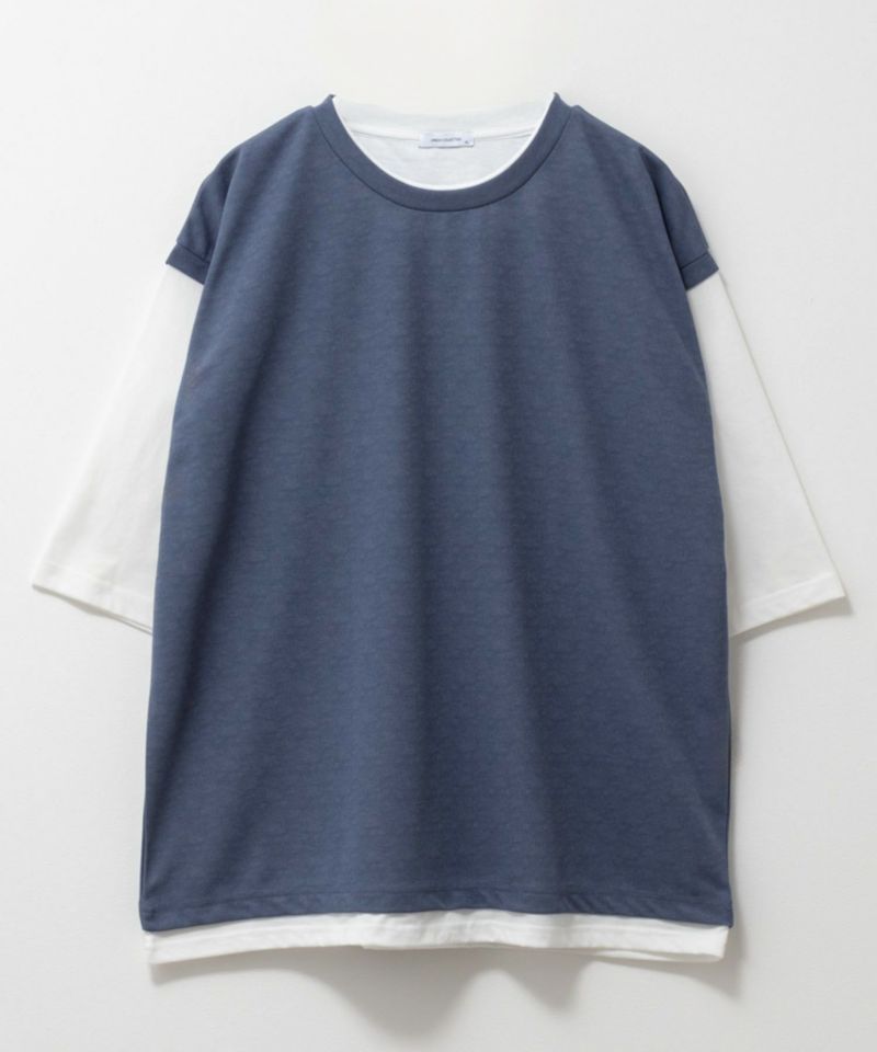 URBAN COLLECTION  梨地フェイクベストレイヤードTシャツ メンズ商品画像-16