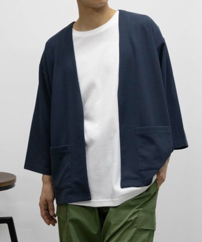 URBAN COLLECTION  梨地7分袖カーディガンアンサンブル メンズ