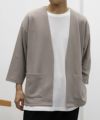 URBAN COLLECTION 梨地7分袖カーディガンアンサンブル メンズ商品サムネイル-3