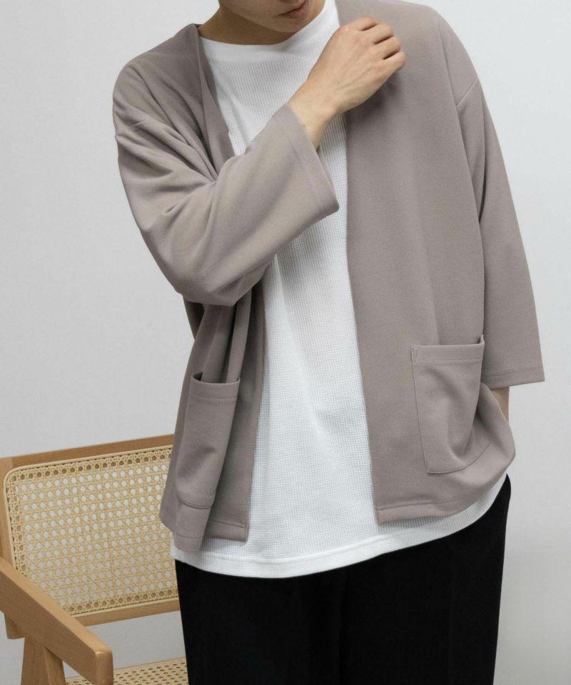 URBAN COLLECTION 梨地7分袖カーディガンアンサンブル メンズ商品画像-12