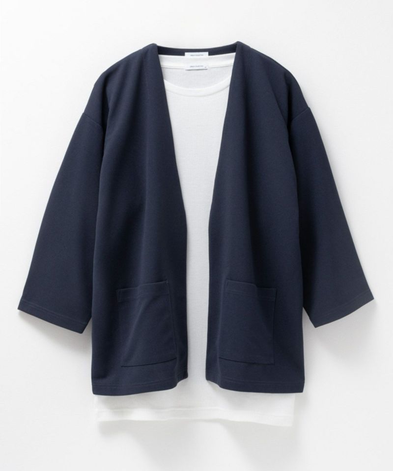 URBAN COLLECTION 梨地7分袖カーディガンアンサンブル メンズ商品画像-13