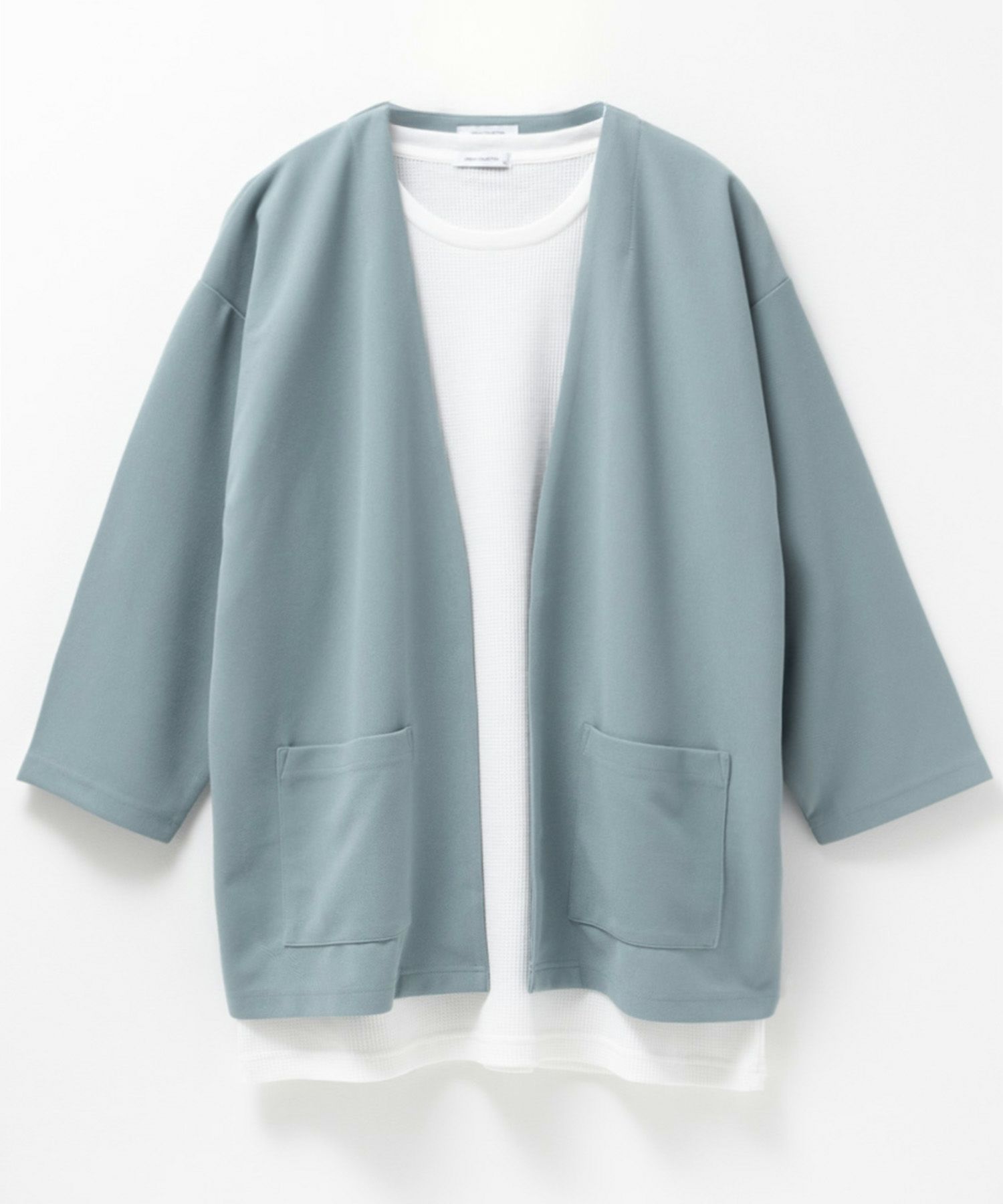 URBAN COLLECTION  梨地7分袖カーディガンアンサンブル メンズ商品画像-15