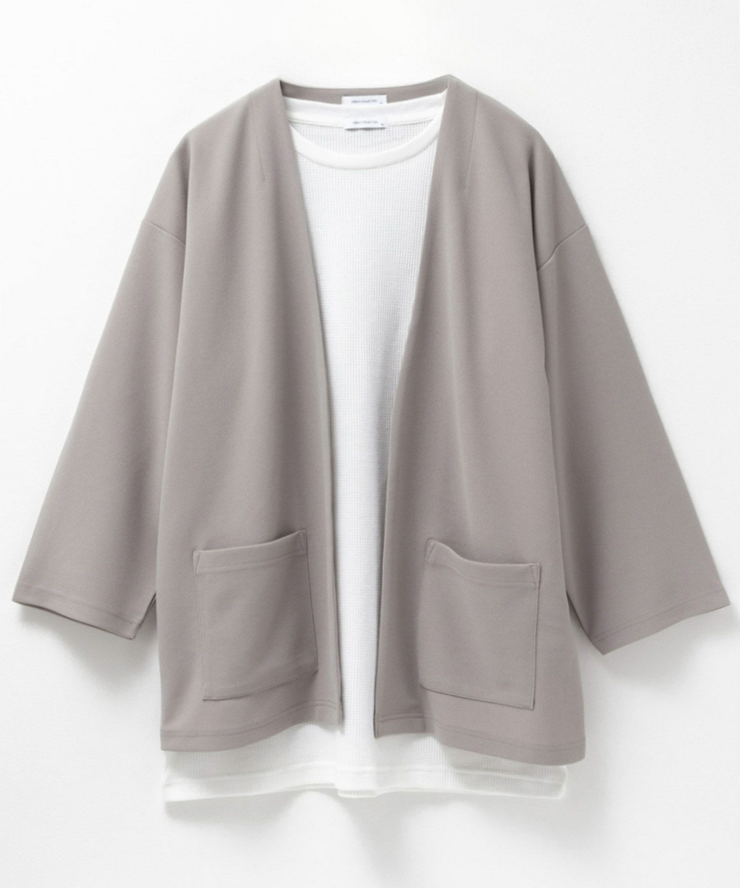 URBAN COLLECTION  梨地7分袖カーディガンアンサンブル メンズ商品画像-16