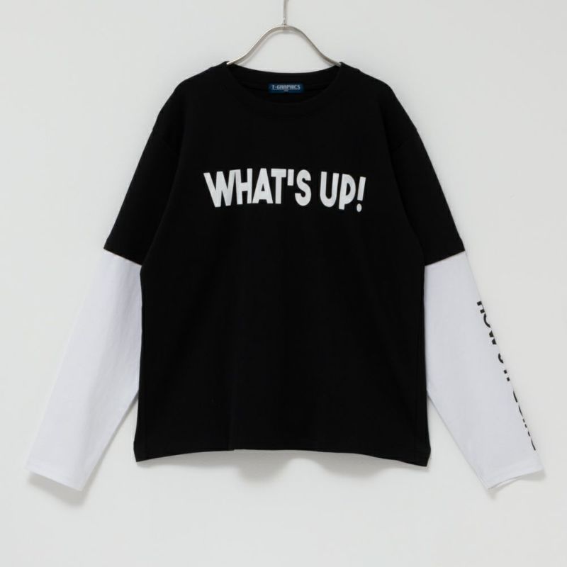 T-GRAPHICS  フェイクレイヤード長袖Tシャツ キッズ ネコポス 対応商品商品画像-1