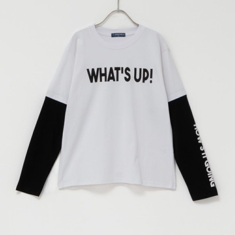 T-GRAPHICS  フェイクレイヤード長袖Tシャツ キッズ ネコポス 対応商品商品画像-2