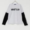 T-GRAPHICS フェイクレイヤード長袖Tシャツ キッズ ネコポス 対応商品