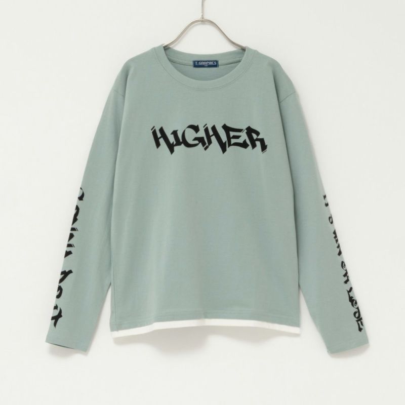 T-GRAPHICS  ストリートフェイクレイヤード長袖Tシャツ キッズ メール便 対応商品商品画像-3