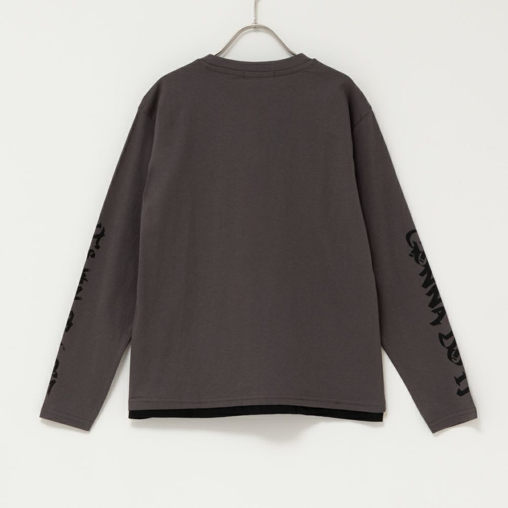 T-GRAPHICS  ストリートフェイクレイヤード長袖Tシャツ キッズ メール便 対応商品商品サムネイル-4