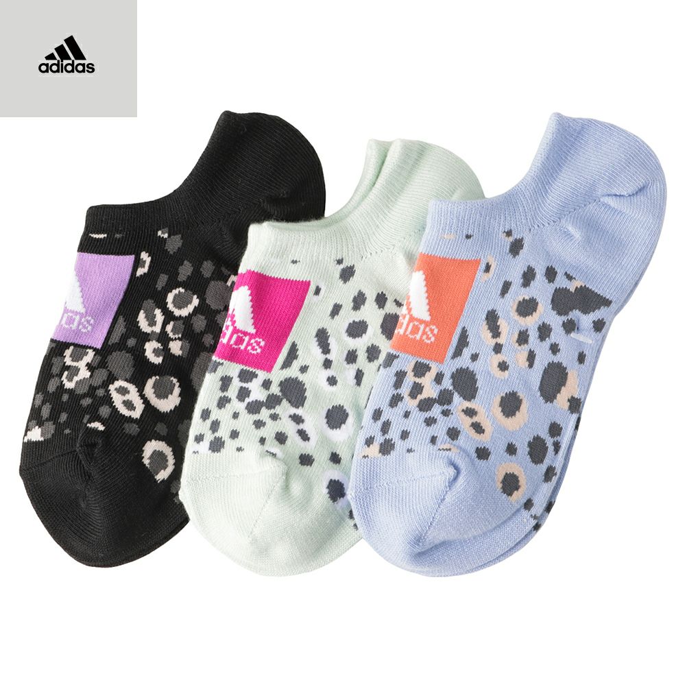 adidas スニーカーソックス グラフィックロゴ 3足組 キッズ