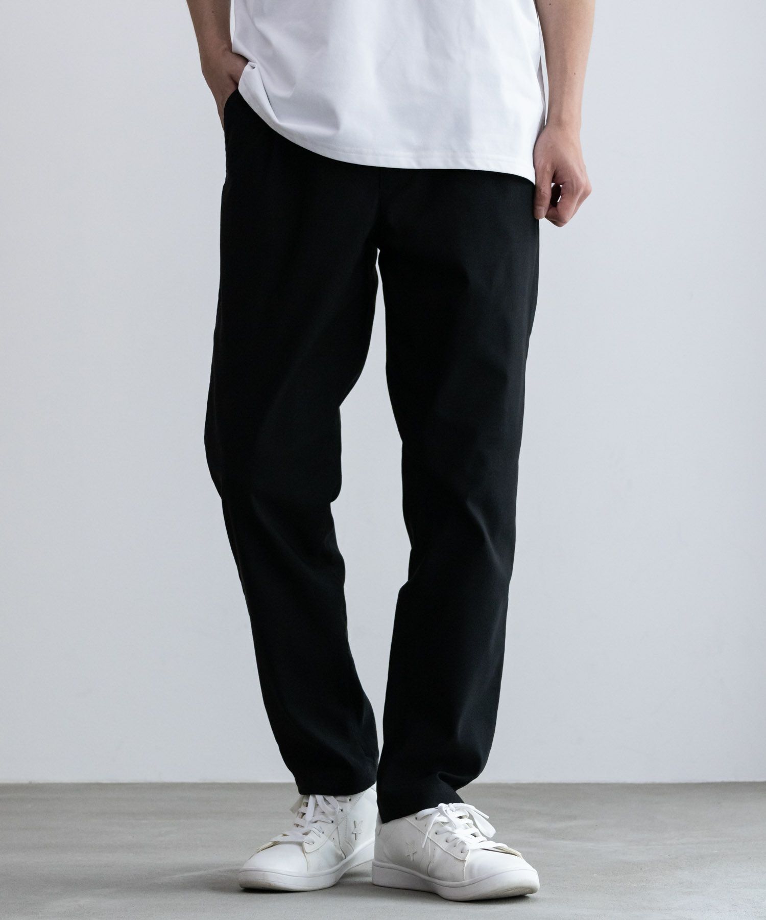 NAVY FIT ストレッチテーパードパンツ メンズ商品画像-1