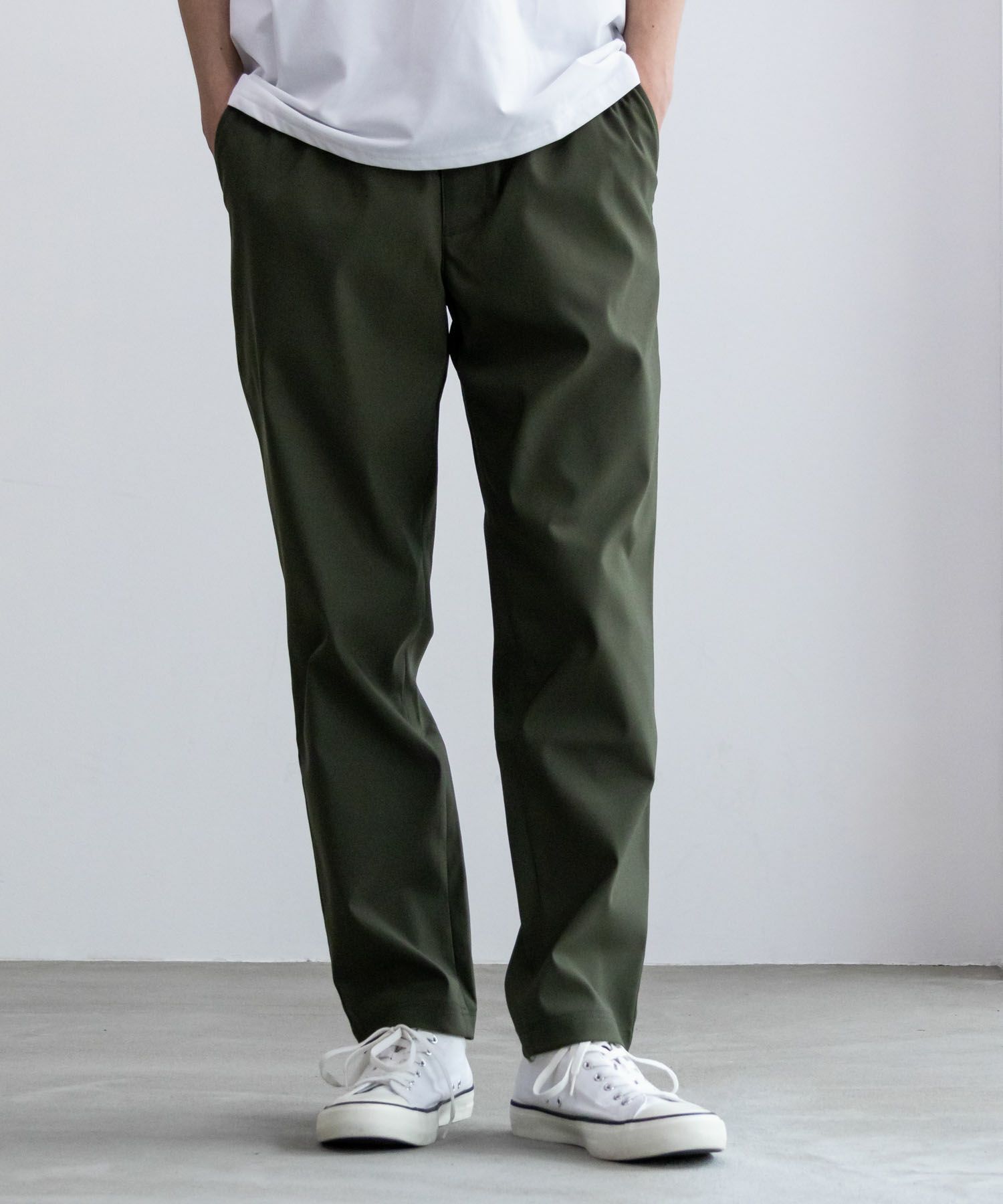 NAVY FIT ストレッチテーパードパンツ メンズ商品サムネイル-2