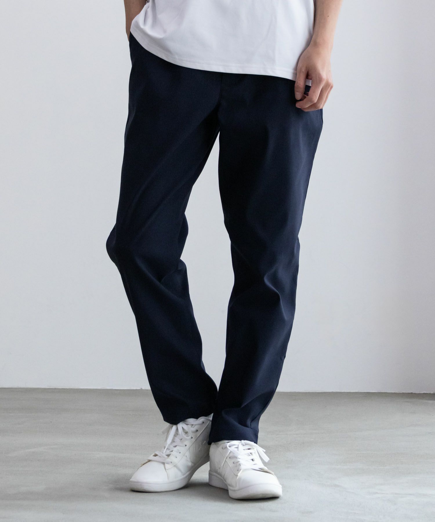 NAVY FIT ストレッチテーパードパンツ メンズ商品サムネイル-3