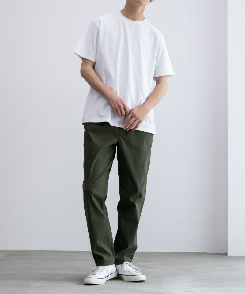 エムドレスト M-dressed テーパードパンツ Sサイズ　ネイビー NAVY FIT ストレッチテーパードパンツ メンズ