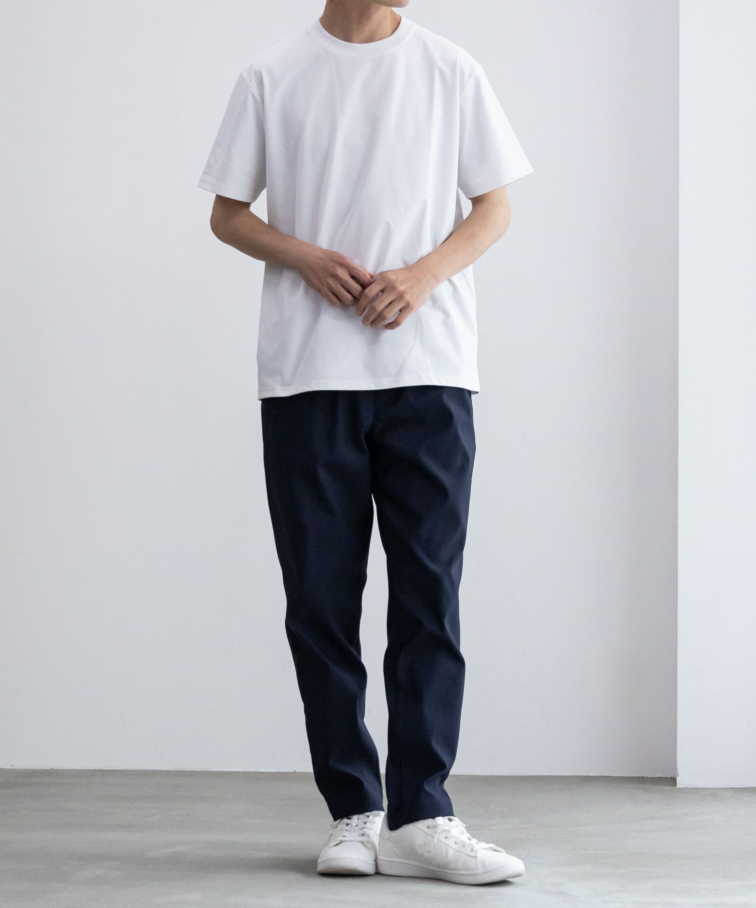 NAVY FIT ストレッチテーパードパンツ メンズ商品画像-7