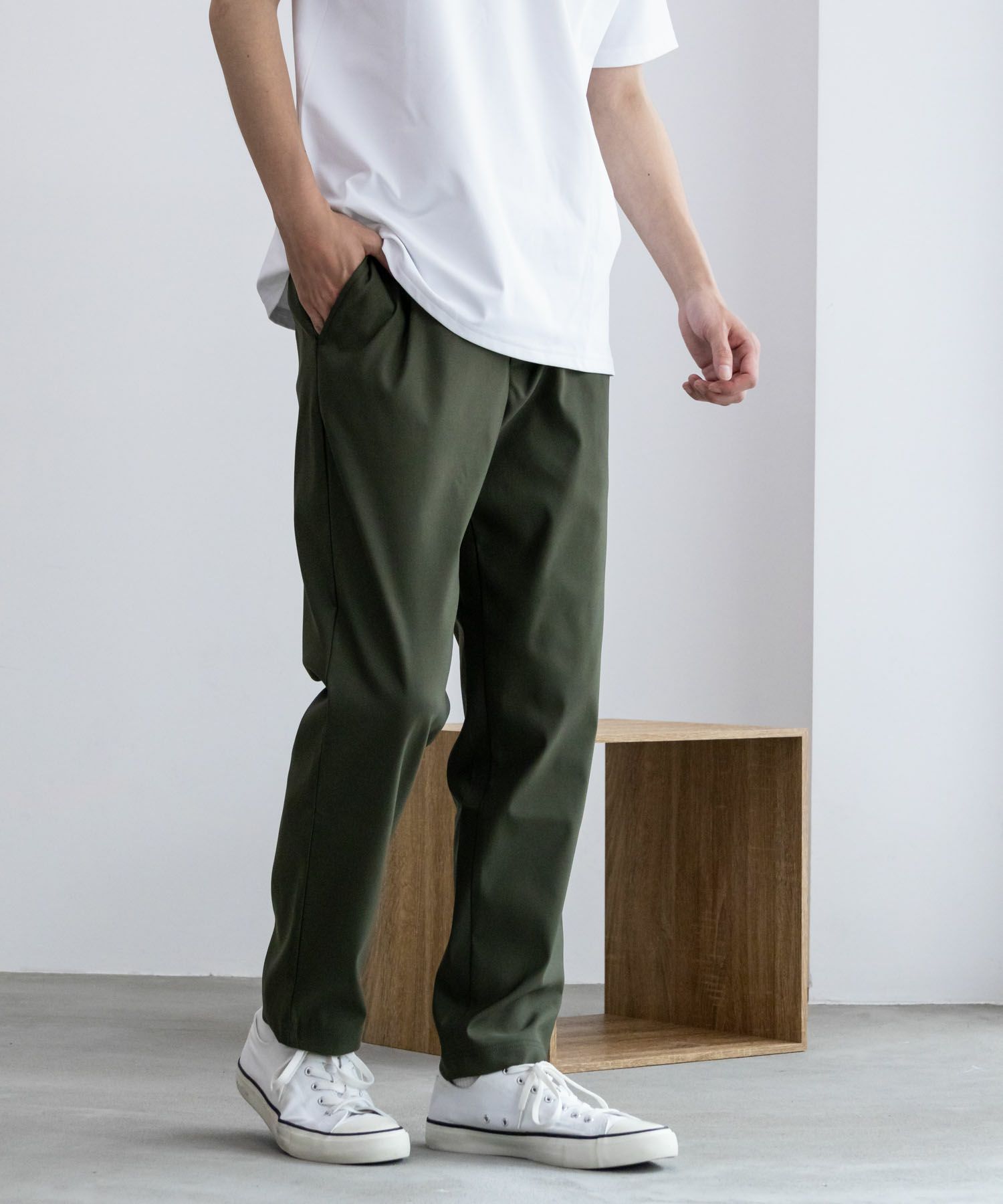 NAVY FIT ストレッチテーパードパンツ メンズ商品サムネイル-15