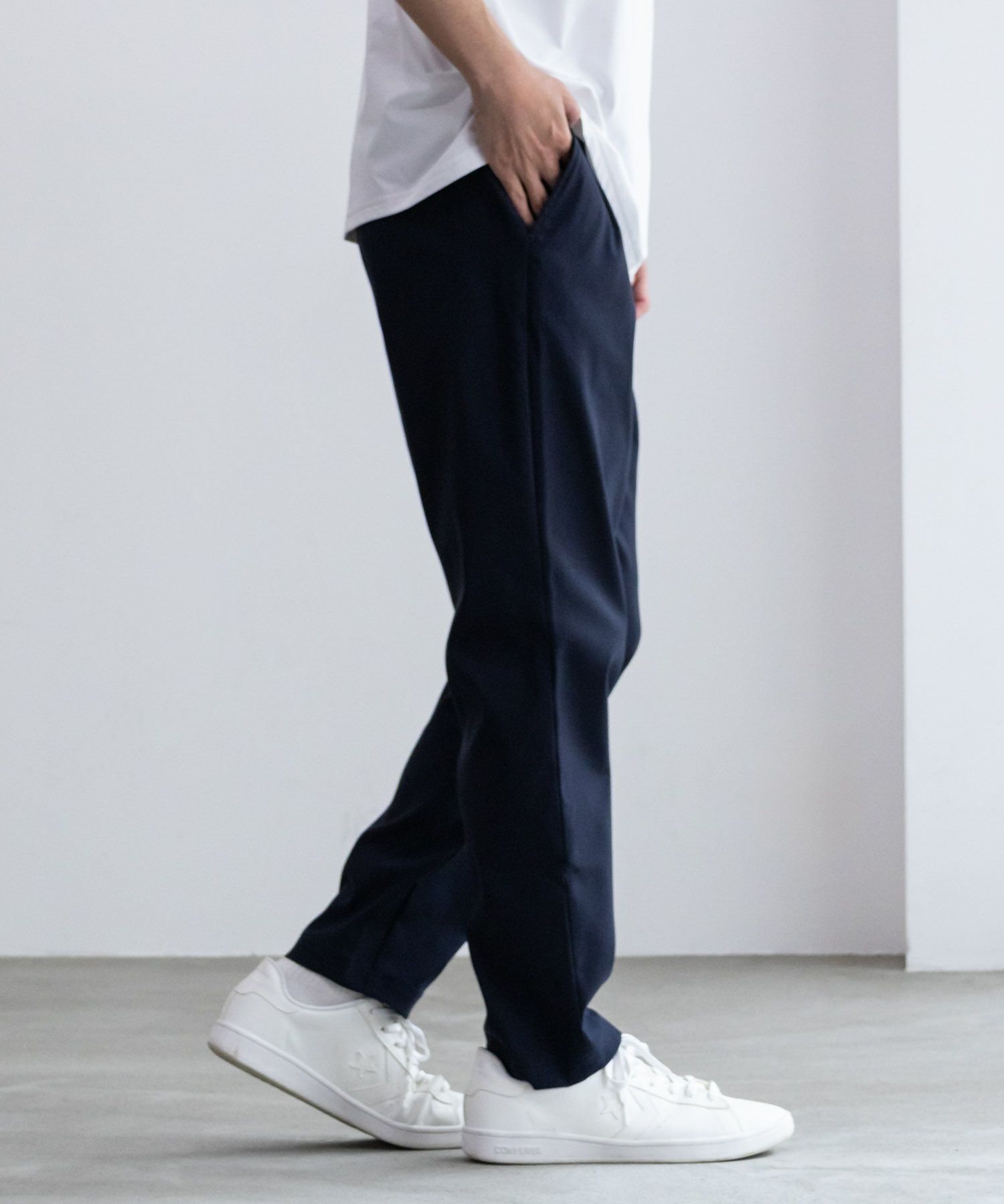 NAVY FIT ストレッチテーパードパンツ メンズ商品画像-17