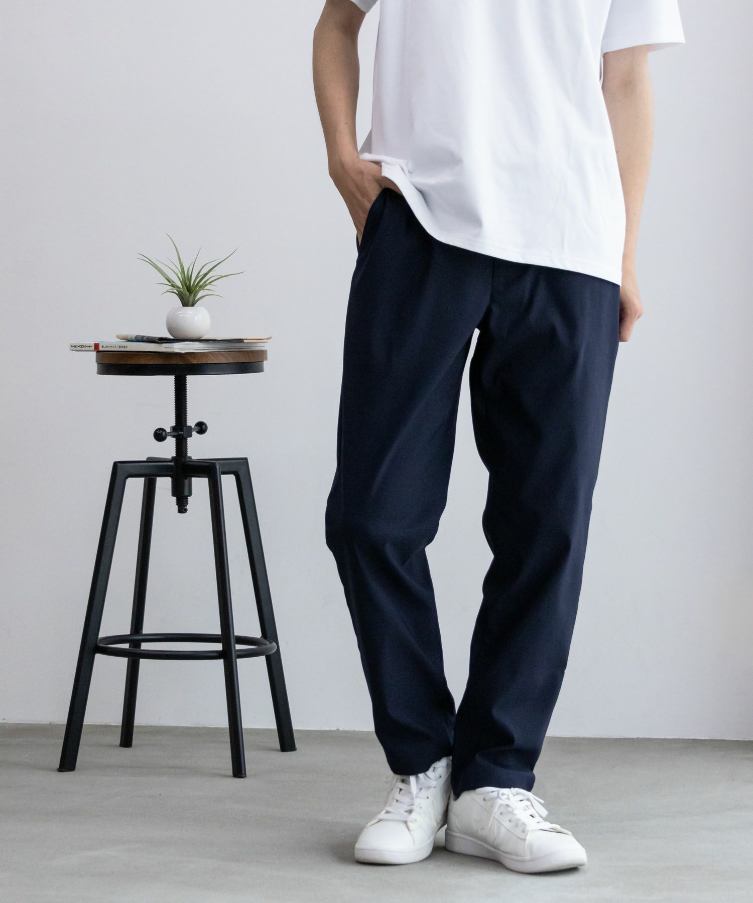 NAVY FIT ストレッチテーパードパンツ メンズ商品画像-19