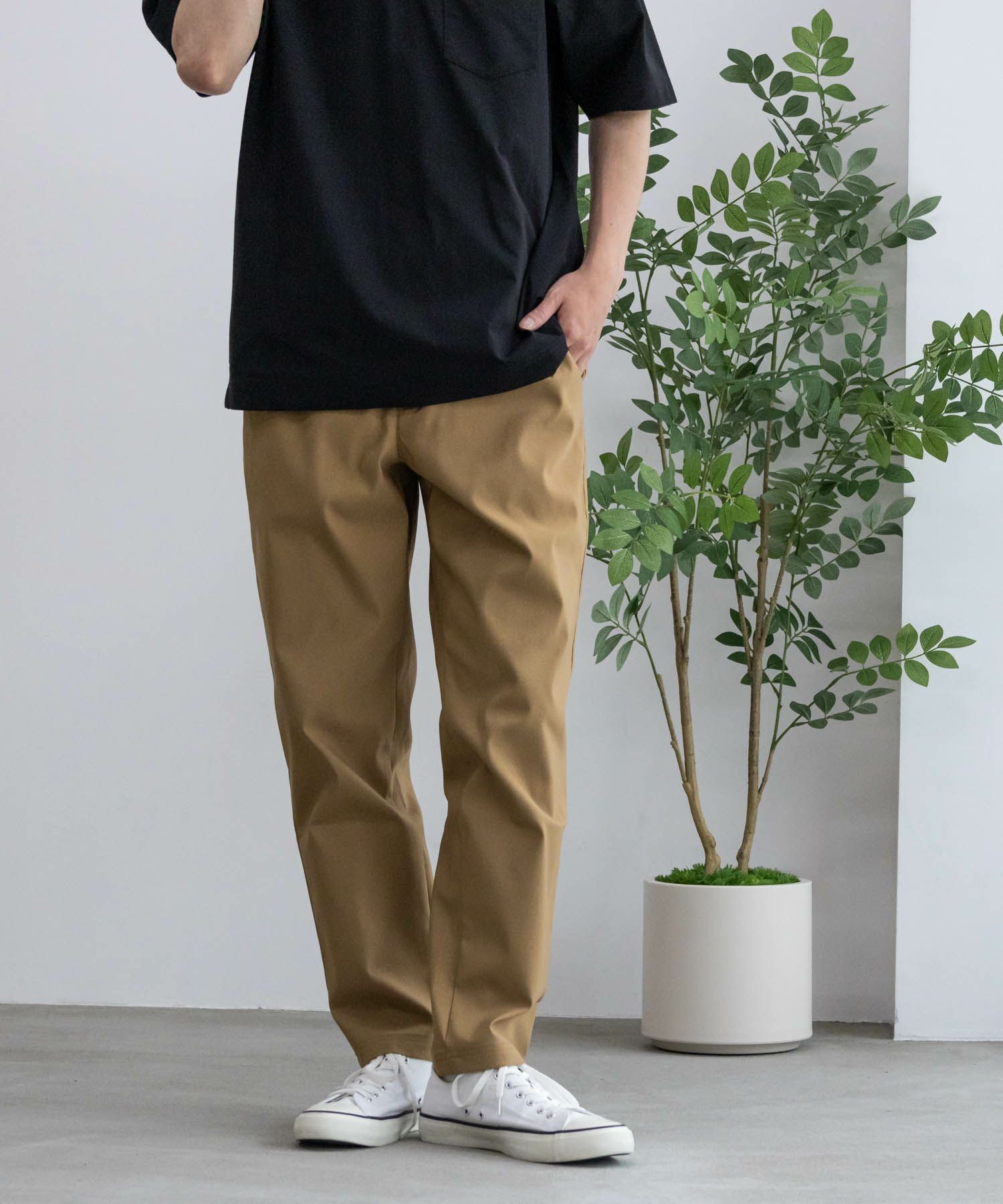 NAVY FIT ストレッチテーパードパンツ メンズ商品サムネイル-23