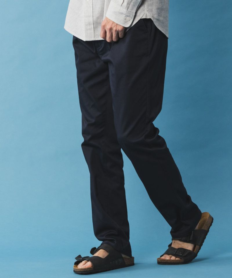 NAVY SARARI サテンクールテーパードパンツ メンズ商品画像-16